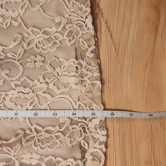 ZARA WOMAN Tan color  Lace Sleeveless Dress, Sz S - Picture 11 of 12